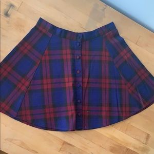Plaid miniskirt